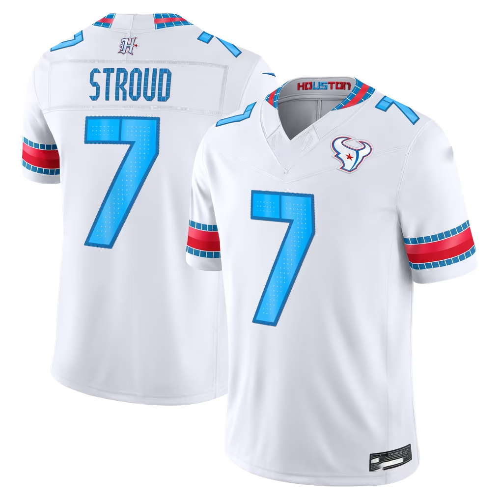 Davalo H.Texans #7 C.J. Stroud White 2026 Rivalries Collection Limited Stitched Jerseys