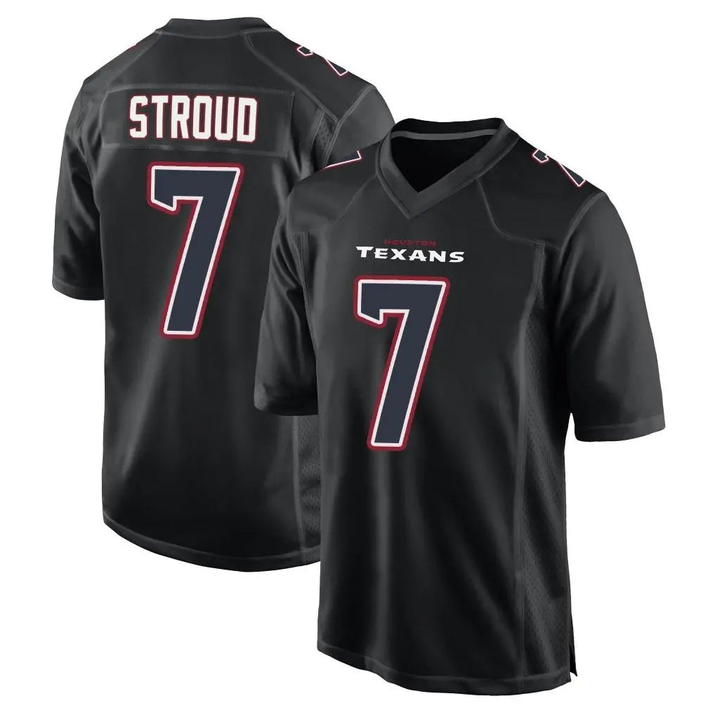Davalo H.Texans #7 CJ Stroud Player Black Fashion Home Game Stitched Jerseys
