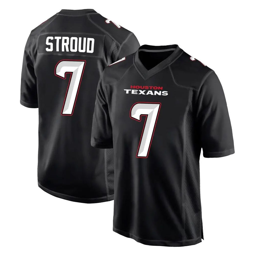 Davalo H.Texans #7 CJ Stroud Player Carbon Black Fashion Home Game Stitched Jerseys
