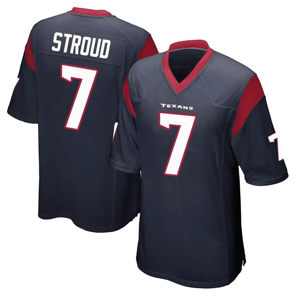 Davalo H.Texans #7 CJ Stroud Player Navy Home Game Stitched Jerseys