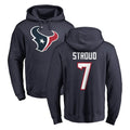Davalo H.Texans #7 CJ Stroud Player Navy Pro Line Pullover Hoodie Limited Game Stitched Jerseys
