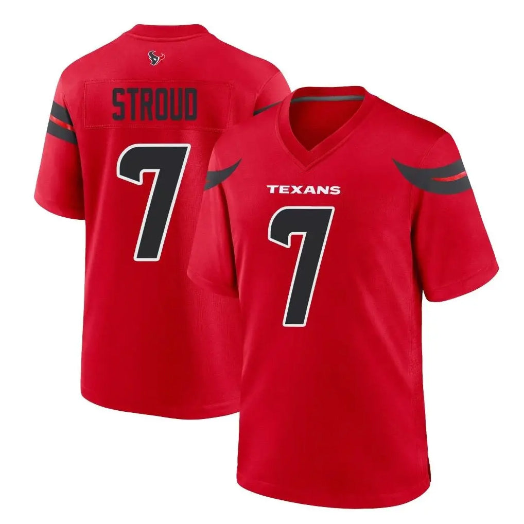 Davalo H.Texans #7 CJ Stroud Player Red Alternate Home Game Stitched Jerseys