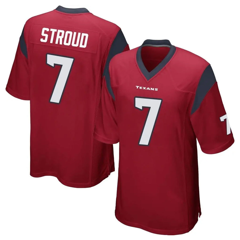 Davalo H.Texans #7 CJ Stroud Player Red Home Game Stitched Jerseys