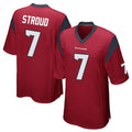 Davalo H.Texans #7 CJ Stroud Player Red Home Game Stitched Jerseys