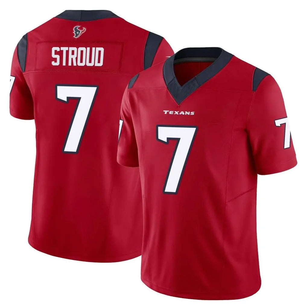 Davalo H.Texans #7 CJ Stroud Player Red Limited Vapor F.U.S.E. Home Game Stitched Jerseys