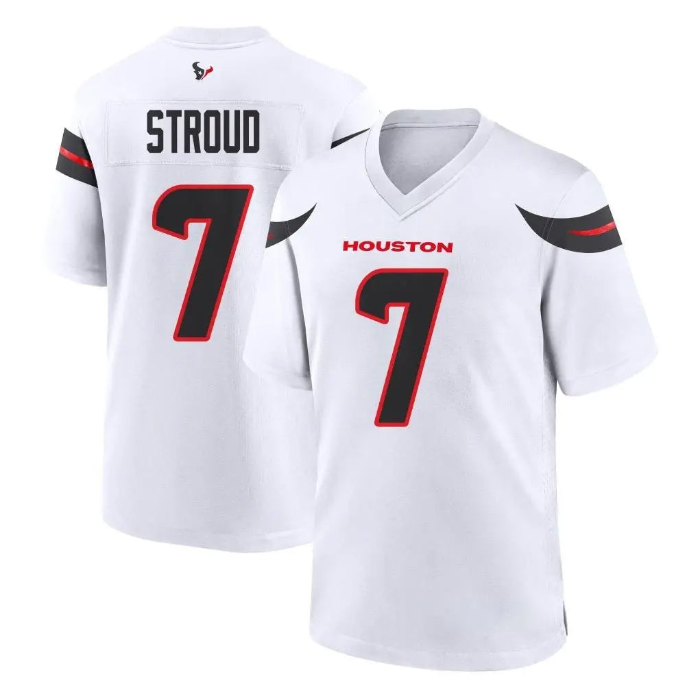 Davalo H.Texans #7 CJ Stroud Player White Home Game Stitched Jerseys