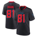 Davalo H.Texans #81 Jayden Higgins Player Navy 2nd Alternate Home Game Stitched Jerseys