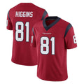 Davalo H.Texans #81 Jayden Higgins Player Red Limited Vapor Untouchable Home Game Stitched Jerseys