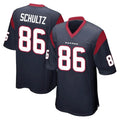 Davalo H.Texans #86 Dalton Schultz Player Navy Home Game Stitched Jerseys