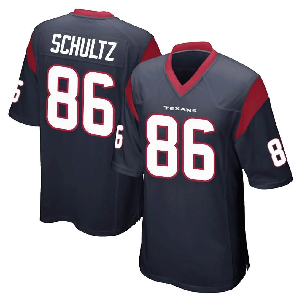 Davalo H.Texans #86 Dalton Schultz Player Navy Home Game Stitched Jerseys