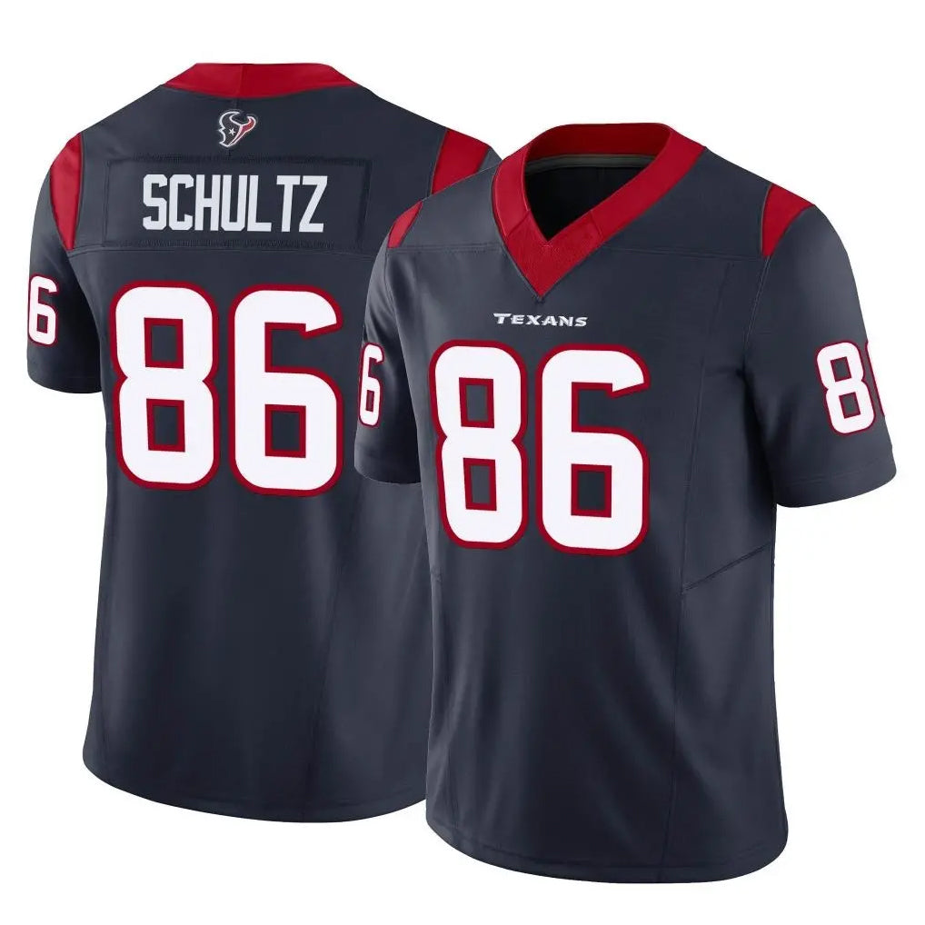 Davalo H.Texans #86 Dalton Schultz Player Navy Limited Vapor F.U.S.E. Home Game Stitched Jerseys