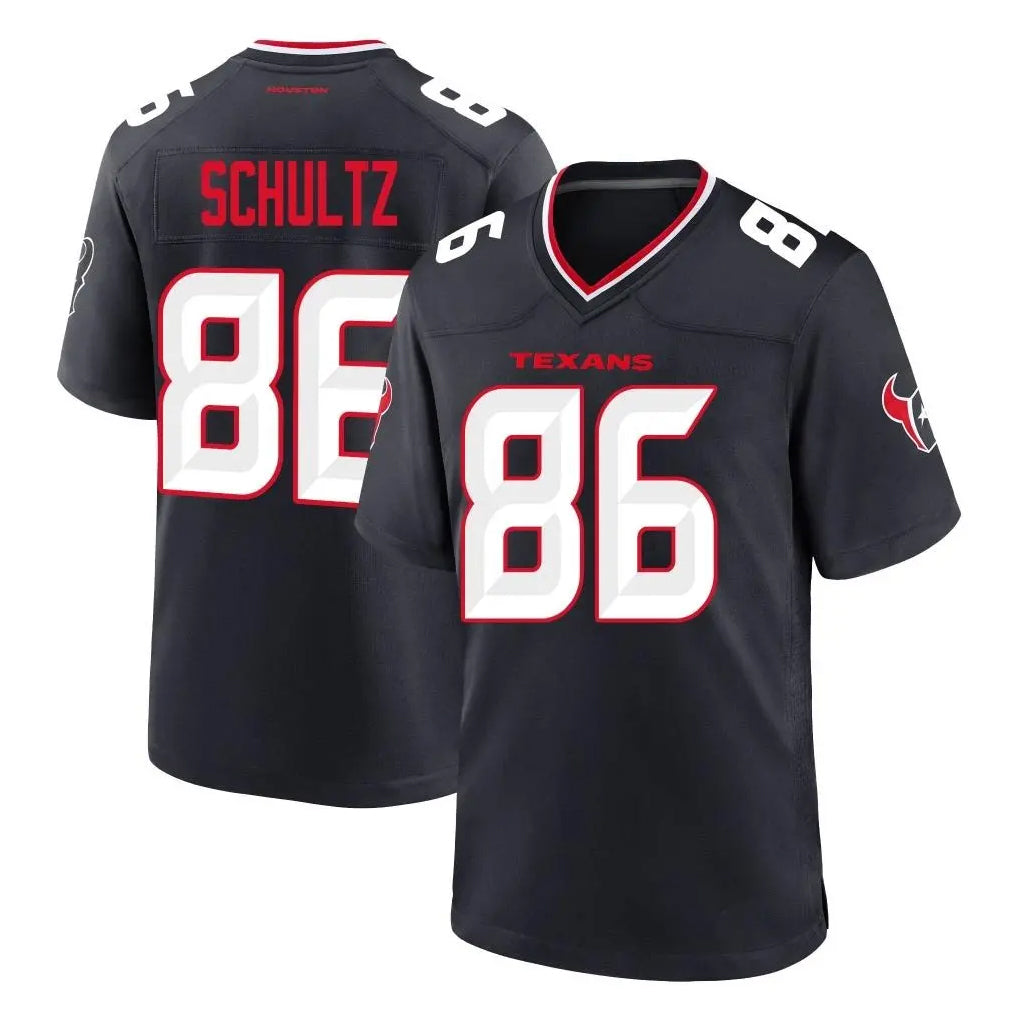 Davalo H.Texans #86 Dalton Schultz Player Navy Team Home Game Stitched Jerseys