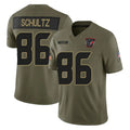 Davalo H.Texans #86 Dalton Schultz Player Olive 2025 Salute To Service Limited Game Stitched Jerseys