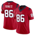 Davalo H.Texans #86 Dalton Schultz Player Red Limited Vapor F.U.S.E. Home Game Stitched Jerseys