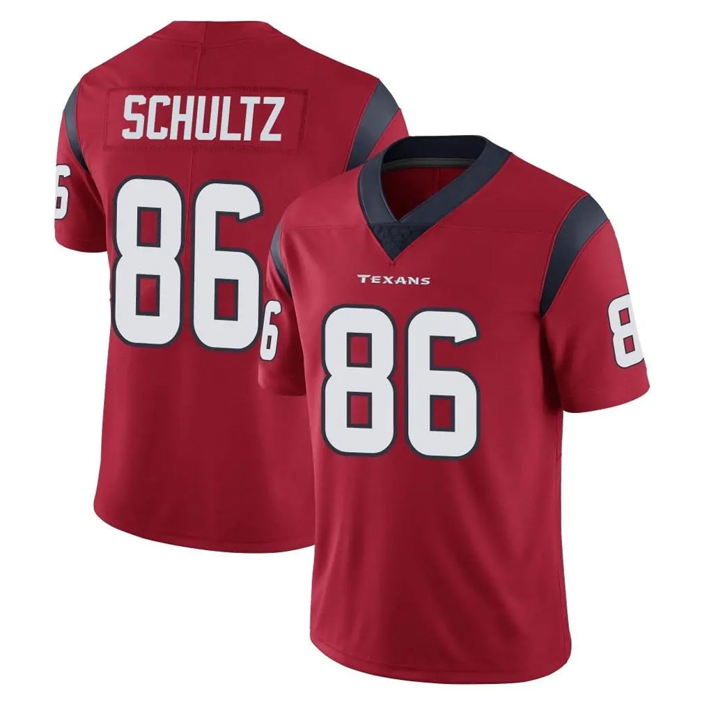 Davalo H.Texans #86 Dalton Schultz Player Red Limited Vapor Untouchable Home Game Stitched Jerseys
