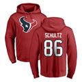 Davalo H.Texans #86 Dalton Schultz Player Red Pro Line Pullover Hoodie Limited Game Stitched Jerseys