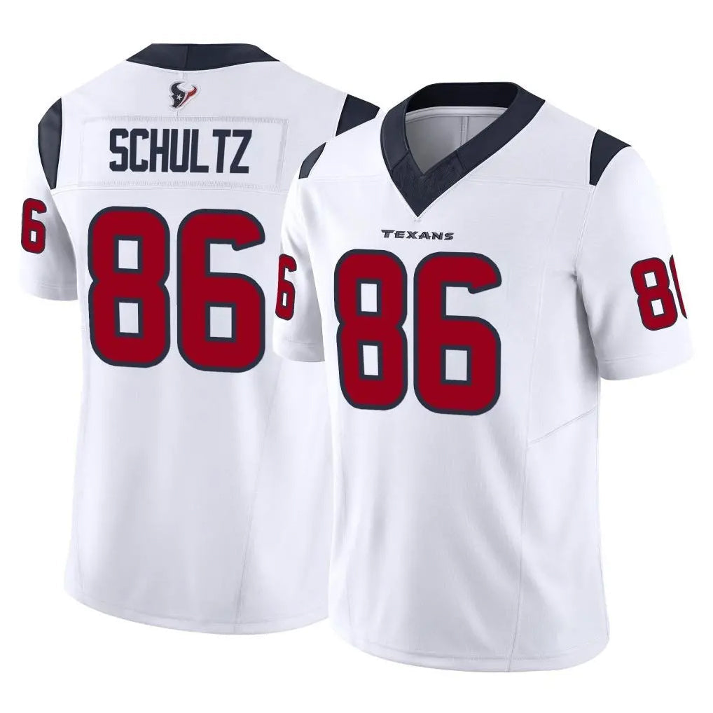 Davalo H.Texans #86 Dalton Schultz Player White Limited Vapor F.U.S.E. Home Game Stitched Jerseys
