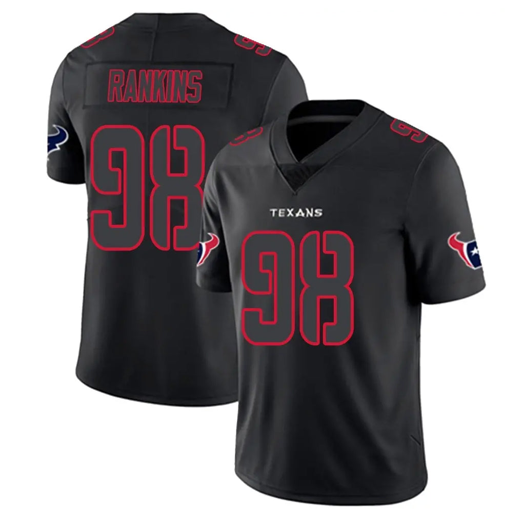 Davalo H.Texans #98 Sheldon Rankins Player Black Impact Limited Game Stitched Jerseys