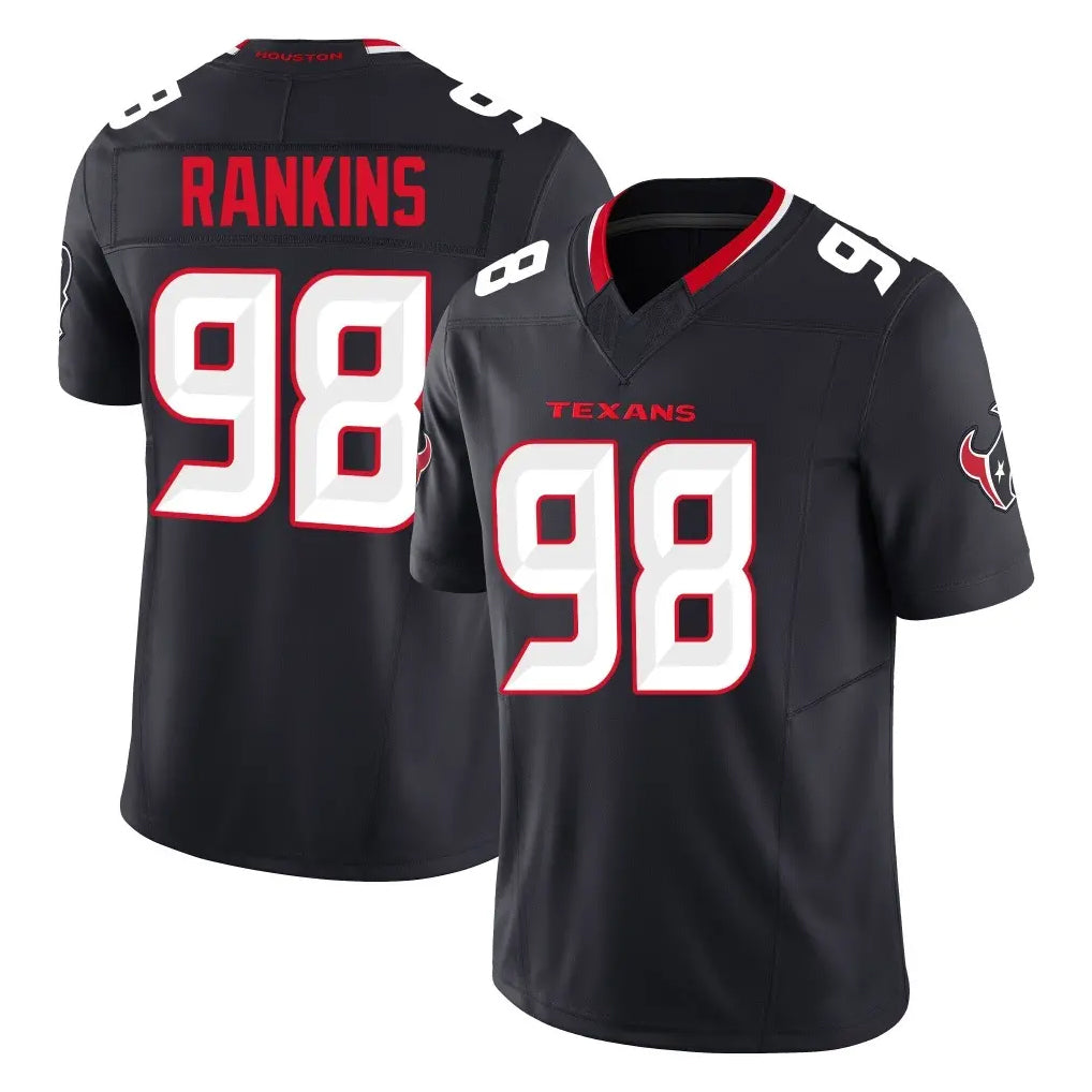 Davalo H.Texans #98 Sheldon Rankins Player Navy Limited Alternate Vapor F.U.S.E. Home Game Stitched Jerseys