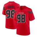 Davalo H.Texans #98 Sheldon Rankins Player Red Alternate Home Game Stitched Jerseys