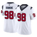 Davalo H.Texans #98 Sheldon Rankins Player White Limited Vapor F.U.S.E. Home Game Stitched Jerseys