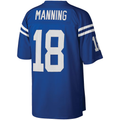 Davalo IN.Colts #18 Peyton Manning Mitchell & Ness Royal Big & Tall 1998 Retired Player Replica Stitched Puhic  Jersey