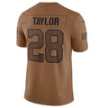 Davalo IN.Colts #28 Jonathan Taylor Brown 2023 Salute To Service Limited Jersey Stitched Jersey