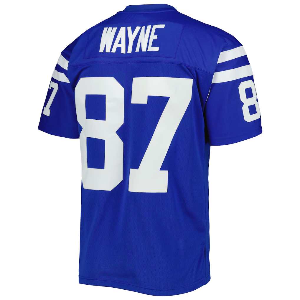 Davalo IN.Colts #87 Reggie Wayne Mitchell & Ness Royal Legacy Replica Jersey