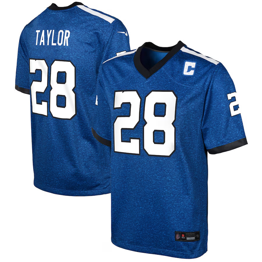 Davalo IN.Colts Indiana Nights Alternate Game Stitched Jerseys - Royal - #28 Jonathan Taylor Player