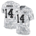 Davalo IN.Colts #14 Alec Pierce Player Arctic Camo Salute to Service Limited Stitched Jerseys