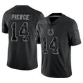 Davalo IN.Colts #14 Alec Pierce Player RFLCTV Limited Black Stitched Jerseys