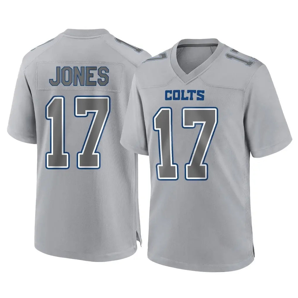 Davalo IN.Colts #17 Daniel Jones Player Gray Atmosphere Fashion Home Game Stitched Jerseys