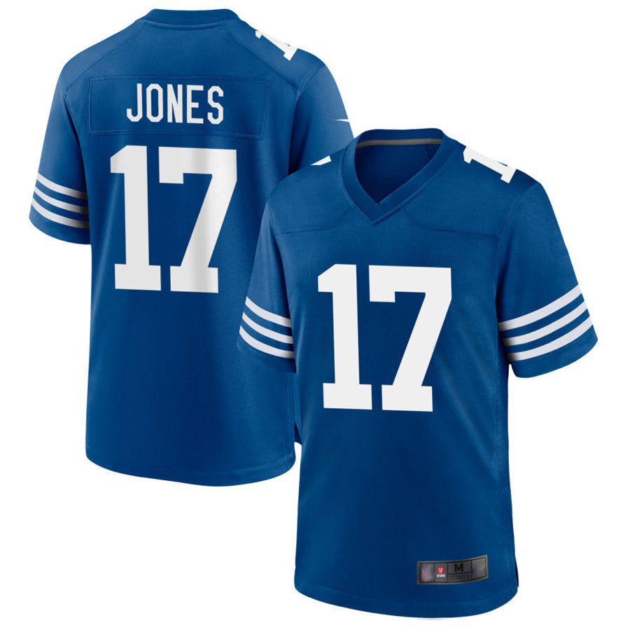 Davalo IN.Colts #17 Daniel Jones Player Royal Limited Game Stitched Jerseys