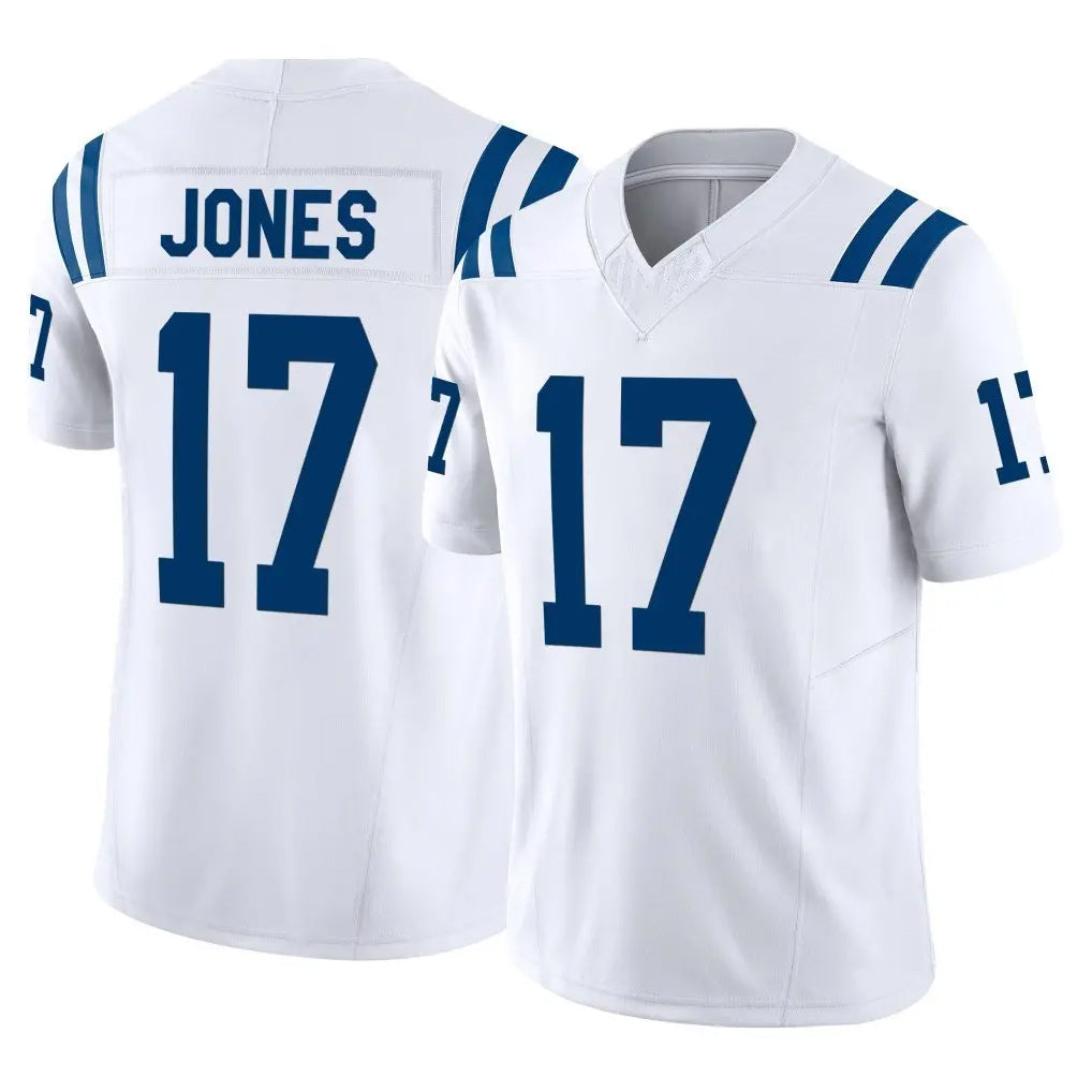 Davalo IN.Colts #17 Daniel Jones Player White Limited Vapor F.U.S.E. Home Game Stitched Jerseys