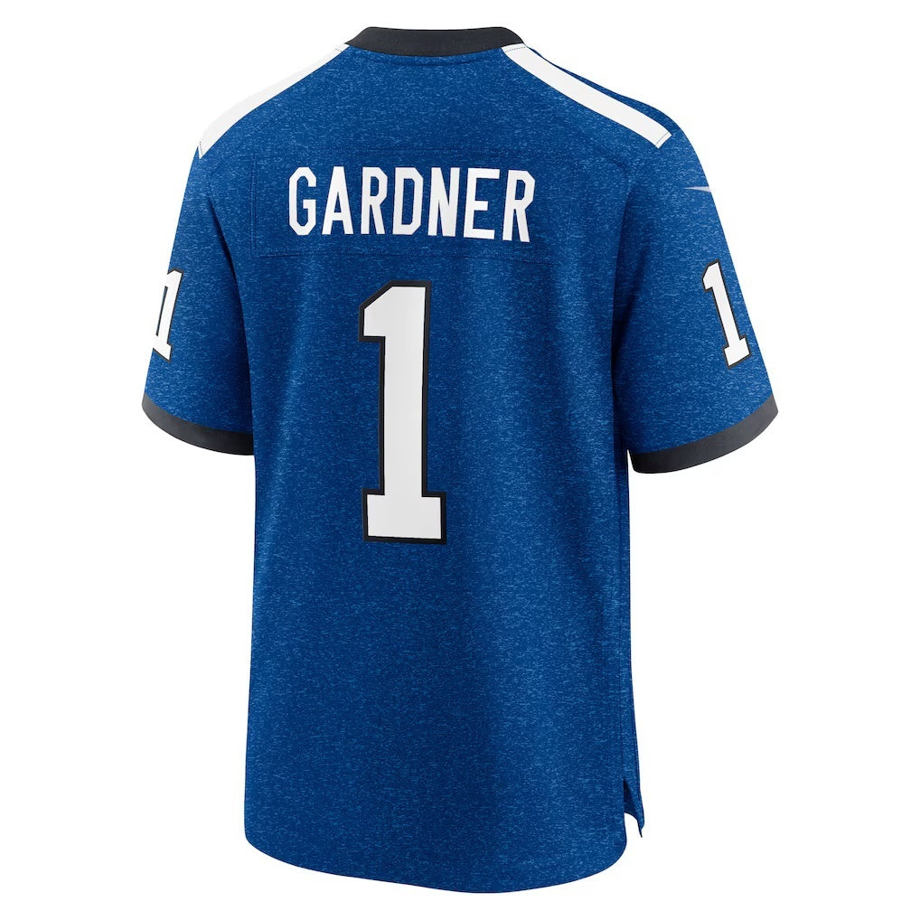 Davalo IN.Colts #1 Ahmad Sauce Gardner Heather Royal Alternate 2 Indiana Nights Game Stitched Jerseys