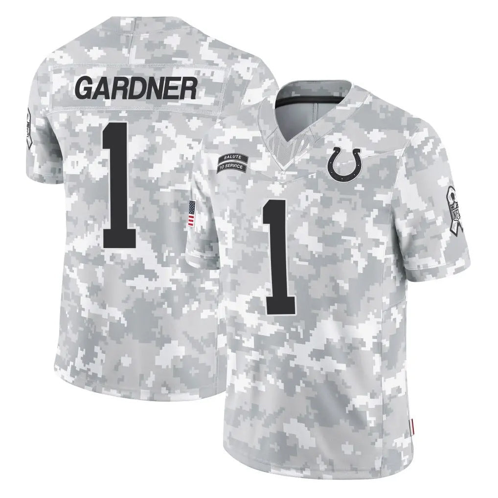 Davalo IN.Colts #1 Sauce Gardner Player Arctic Camo Salute To Service Limited Game Stitched Jerseys
