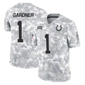 Davalo IN.Colts #1 Sauce Gardner Player Arctic Camo Salute To Service Limited Game Stitched Jerseys