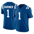 Davalo IN.Colts #1 Sauce Gardner Player Royal Limited Vapor F.U.S.E. Home Game Stitched Jerseys