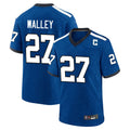 Davalo IN.Colts #27 Justin Walley Player Royal Alternate Indiana Nights Home Game Stitched Jerseys