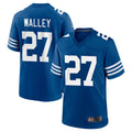 Davalo IN.Colts #27 Justin Walley Player Royal Limited Home Game Stitched Jerseys