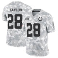 Davalo IN.Colts #28 Jonathan Taylor Player Arctic Camo Salute to Service Limited Stitched Jerseys