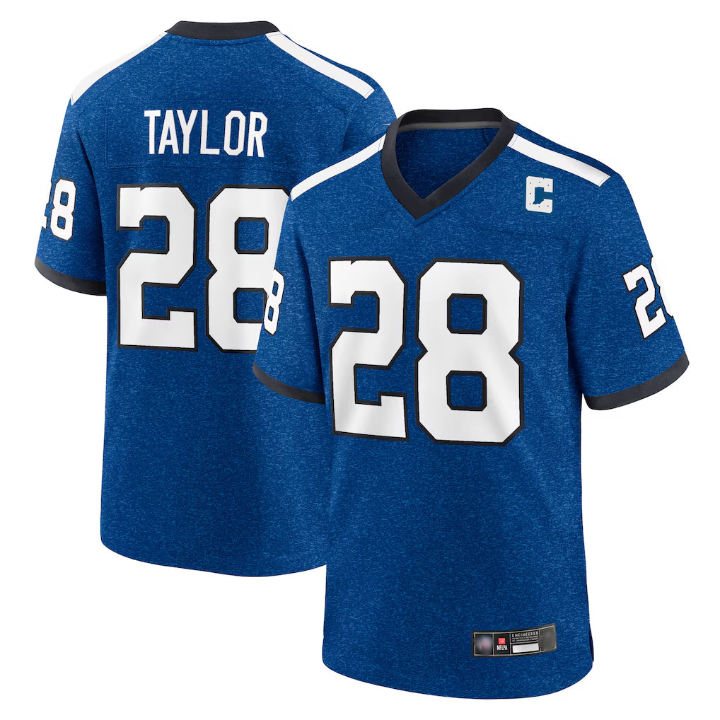 Davalo IN.Colts #28 Jonathan Taylor Player Royal Alternate Indiana Nights Home Game Stitched Jerseys