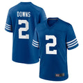 Davalo IN.Colts #2 Josh Downs Bynum Player Royal Limited Home Game Stitched Jerseys