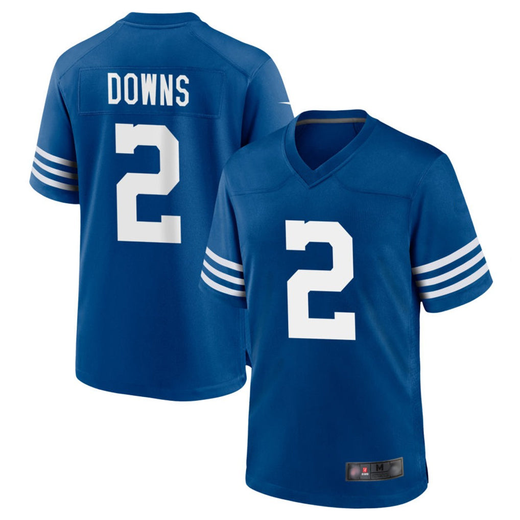 Davalo IN.Colts #2 Josh Downs Bynum Player Royal Limited Home Game Stitched Jerseys