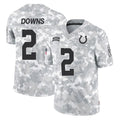 Davalo IN.Colts #2 Josh Downs Player Arctic Camo Salute To Service Limited Game Stitched Jerseys