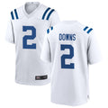 Davalo IN.Colts #2 Josh Downs Player White Home Game Stitched Jerseys