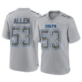 Davalo IN.Colts #53 CJ Allen Player Gray Atmosphere Fashion Home Game Stitched Jerseys