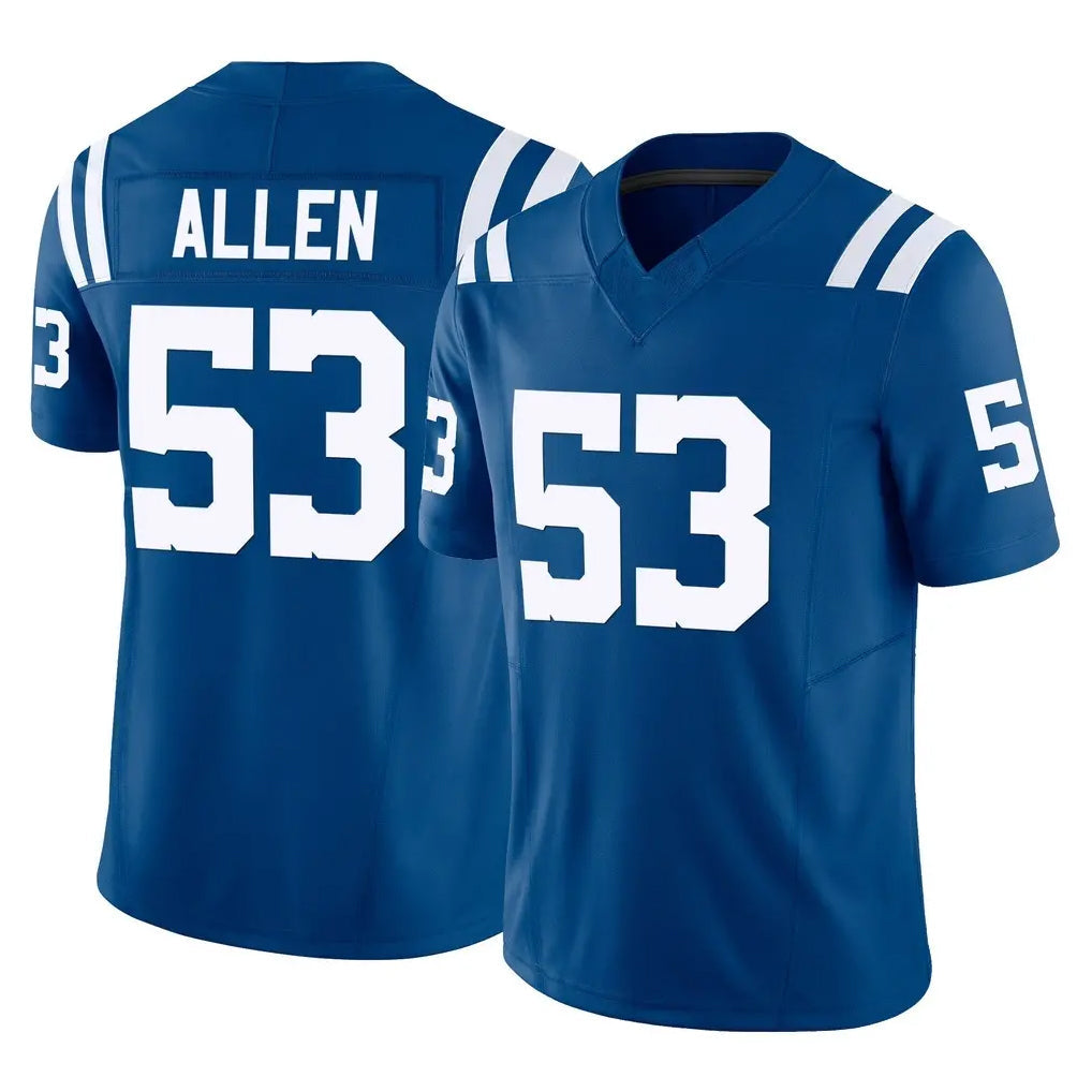 Davalo IN.Colts #53 CJ Allen Player Royal Limited Vapor F.U.S.E. Home Game Stitched Jerseys