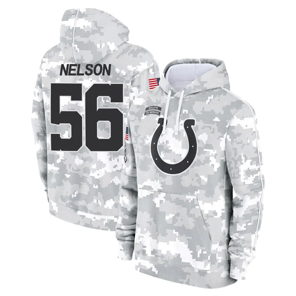 Davalo IN.Colts #56 Quenton Nelson Player Arctic Camo Salute to Service Hoodies Limited Game Stitched Jerseys