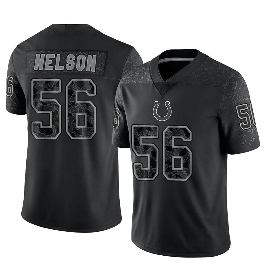 Davalo IN.Colts #56 Quenton Nelson Player RFLCTV Limited Black Stitched Jerseys